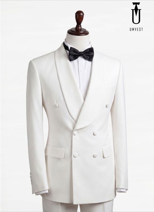 BỘ TUXEDO MÀU TRẮNG 6 CÚC 