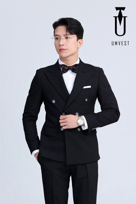 BỘ VEST 6 CÚC ĐEN