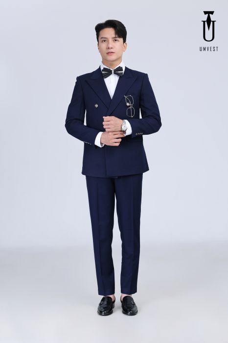 BỘ VEST CƯỚI XANH NAVY 6 CÚC