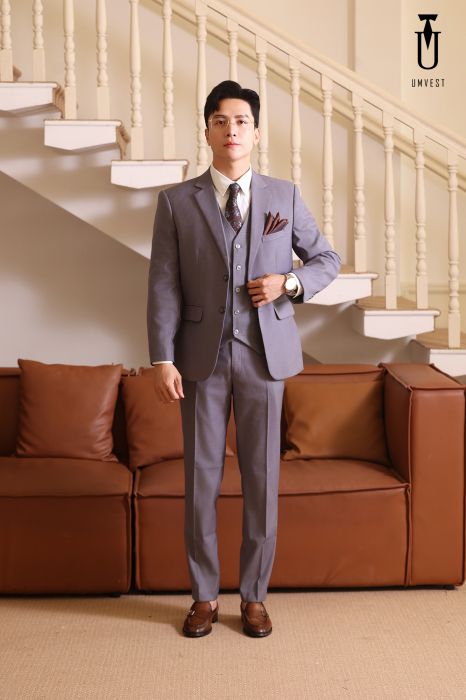 BỘ VEST MÀU GHI TỐI