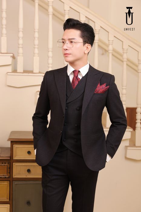 BỘ VEST NAM ĐEN SỌC