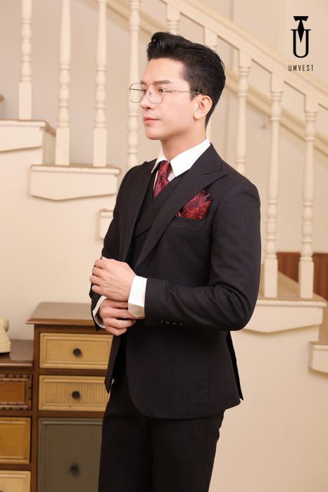 BỘ VEST NAM ĐEN SỌC