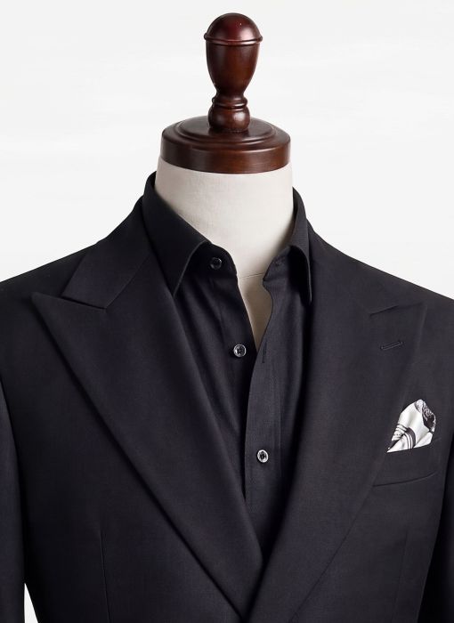 BỘ VEST NAM MÀU ĐEN CÚC CÀI CHÉO 
