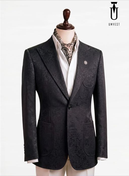 BỘ VEST NAM MÀU ĐEN GẤM TÚI HỘP 