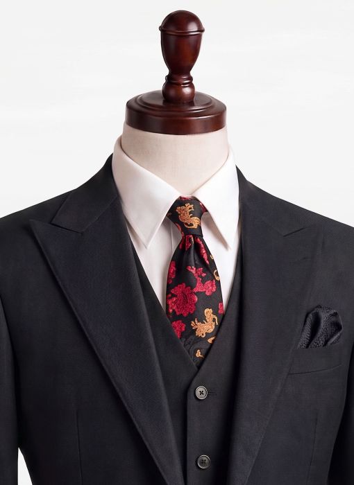 BỘ VEST NAM MÀU ĐEN GHILE 02 