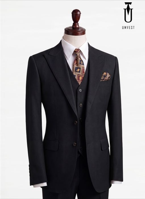 BỘ VEST NAM MÀU ĐEN GHILE 03 