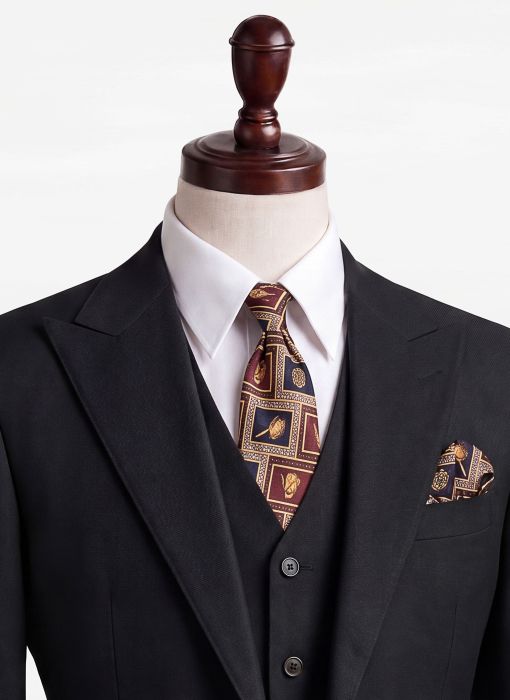 BỘ VEST NAM MÀU ĐEN GHILE 03 