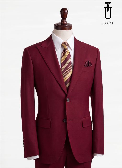 BỘ VEST NAM MÀU ĐỎ ĐÔ 