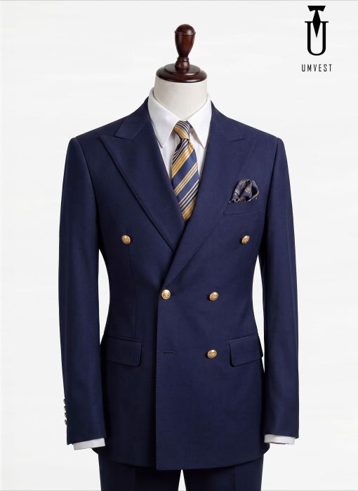 BỘ VEST NAM MÀU NAVY 6 CÚC 01 