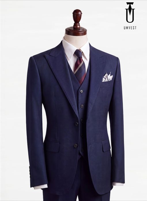BỘ VEST NAM MÀU NAVY GHILE 02 