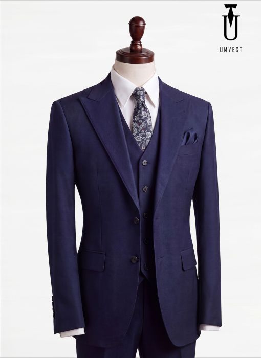 BỘ VEST NAM MÀU NAVY GHILE 04 