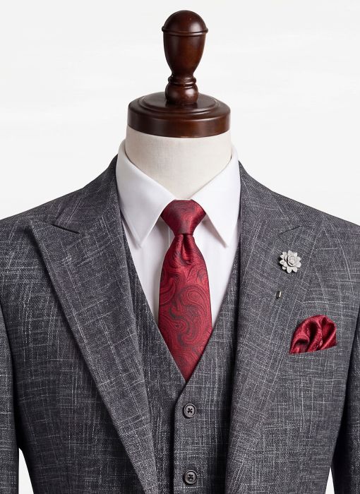 BỘ VEST NAM TRẮNG ĐEN XƯỚC 