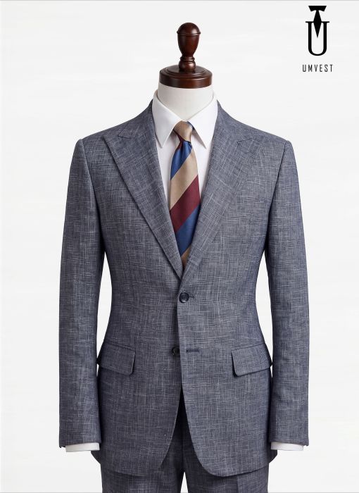 BỘ VEST NAM MÀU TRẮNG XÁM XƯỚC 
