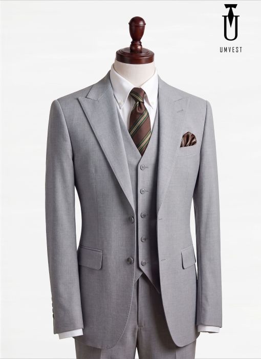 BỘ VEST NAM MÀU XÁM 