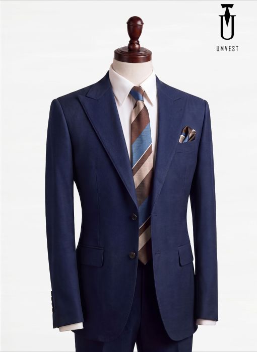 BỘ VEST NAM MÀU XANH 879 02 