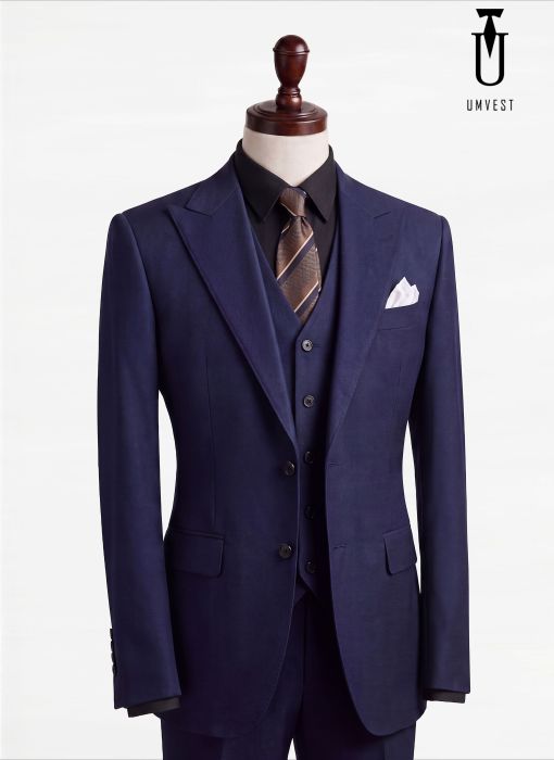 BỘ VEST NAM MÀU XANH 879 GHILE 03 