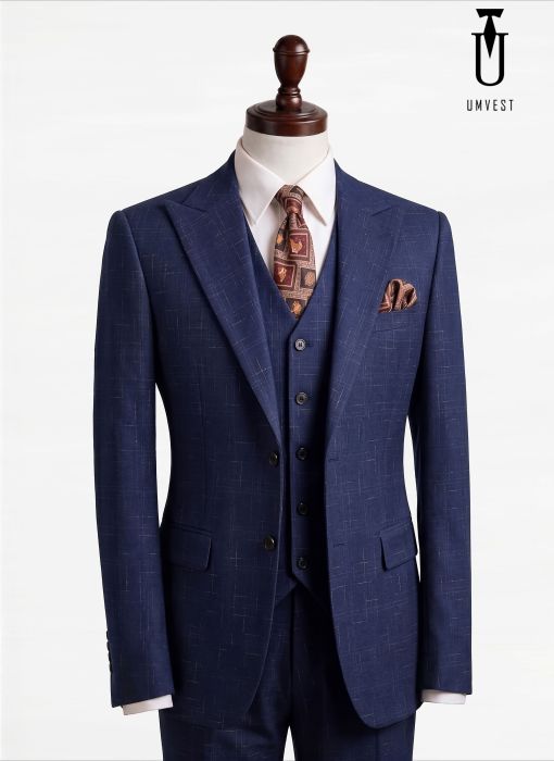 BỘ VEST NAM MÀU XANH 91 