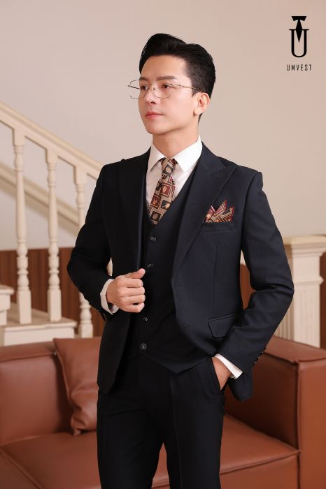 BỘ VEST NAM MÀU XANH ĐEN