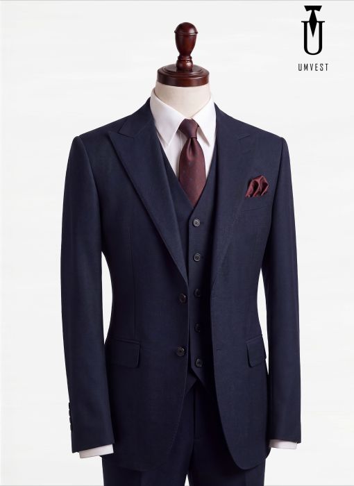 BỘ VEST NAM MÀU XANH ĐEN 881 