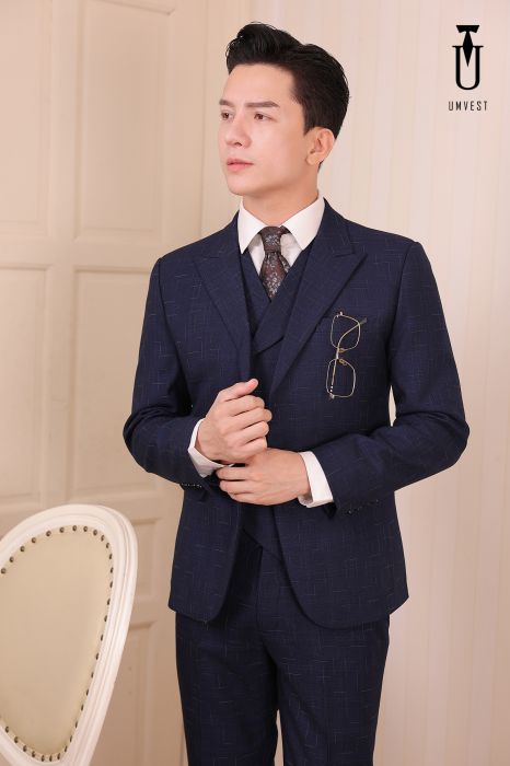 BỘ VEST NAM MÀU XANH DƯƠNG ĐẬM