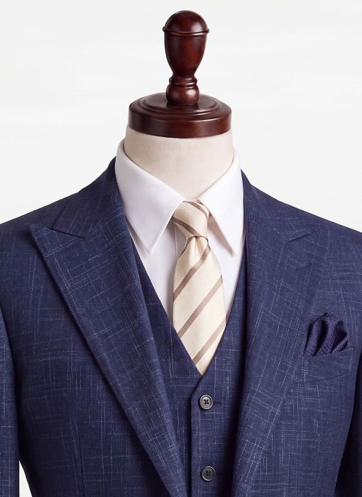 BỘ VEST NAM MÀU XANH DƯƠNG XƯỚC 