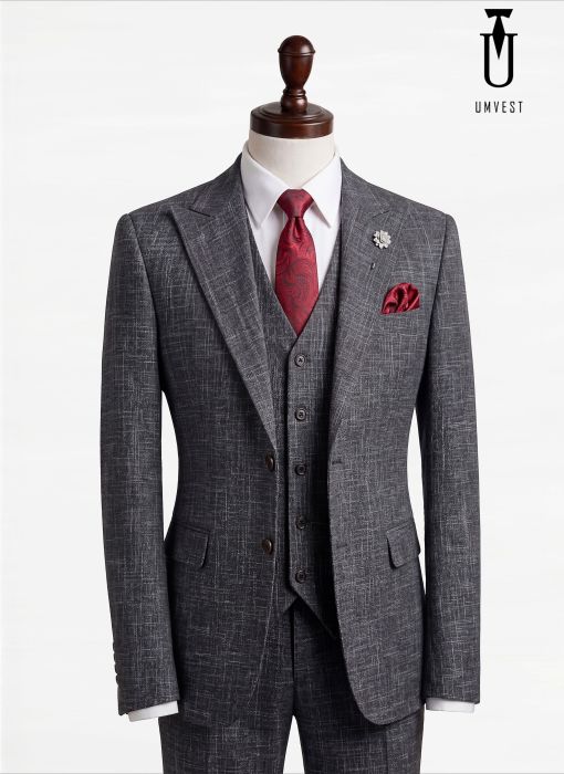 BỘ VEST NAM TRẮNG ĐEN XƯỚC 