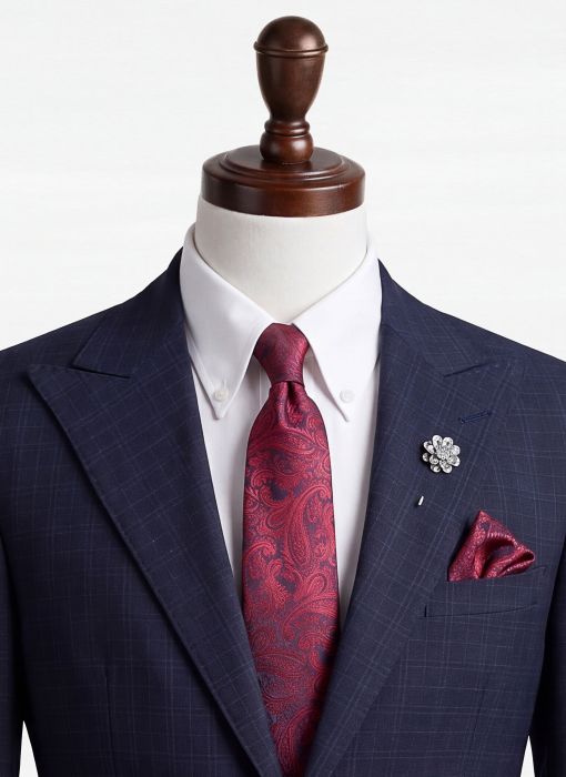 BỘ VEST NAM XANH ĐEN CARO 509 