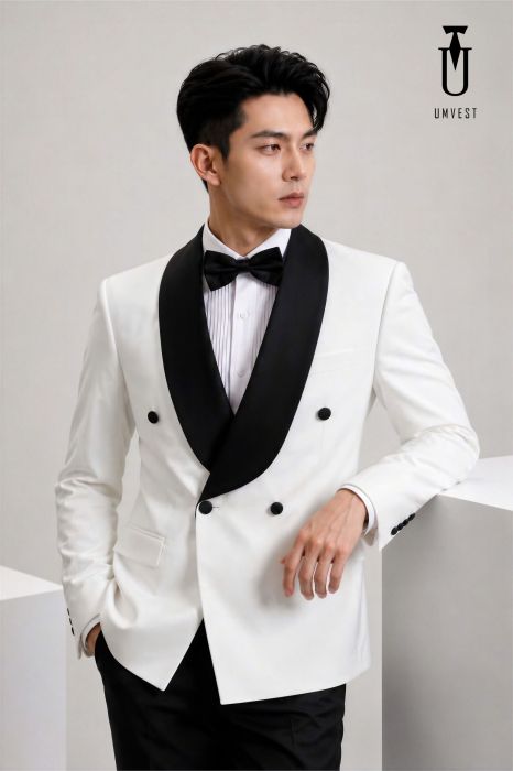 THUÊ TUXEDO UM TRẮNG 4C