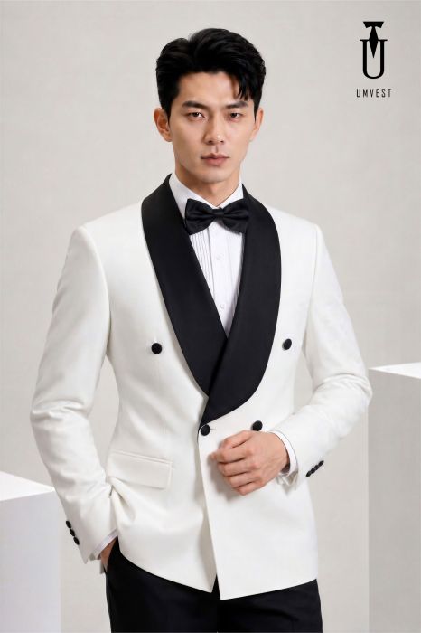 THUÊ TUXEDO UM TRẮNG 4C