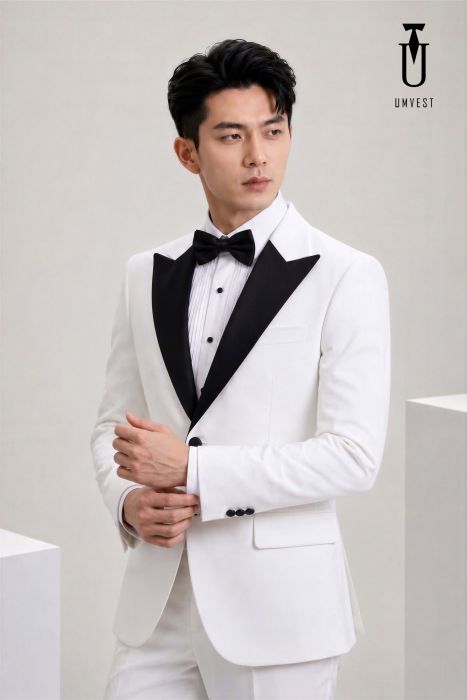 THUÊ TUXEDO UM TRẮNG 2C