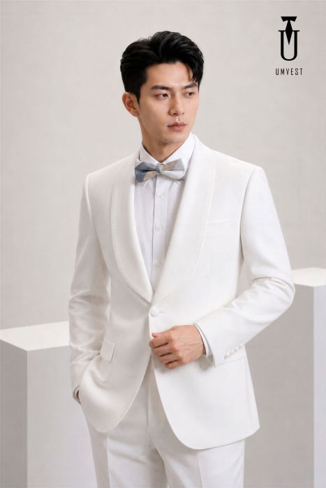THUÊ TUXEDO UM TRẮNG SAM