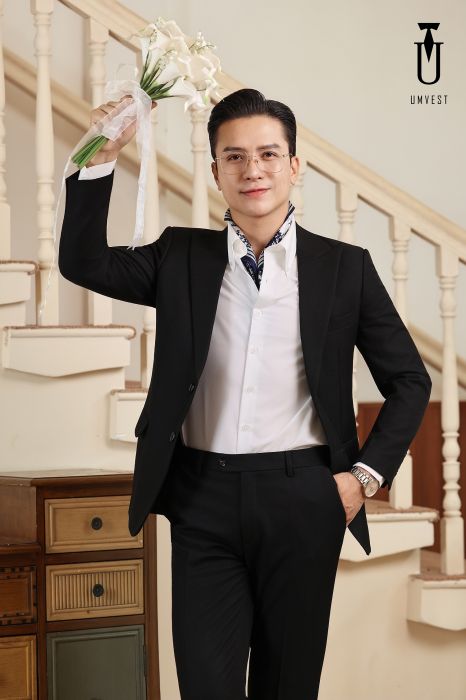 VEST CHÚ RỂ ĐEN TUYỀN