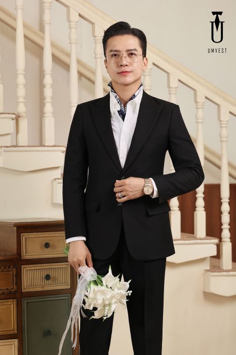 VEST CHÚ RỂ ĐEN TUYỀN