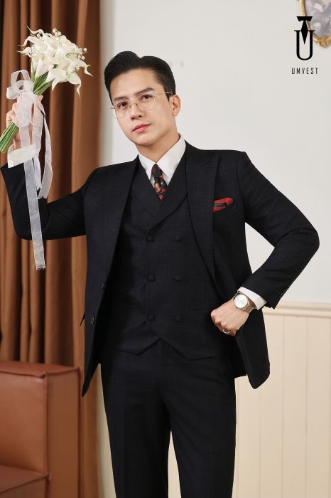 VEST CHÚ RỂ MÀU ĐEN 02