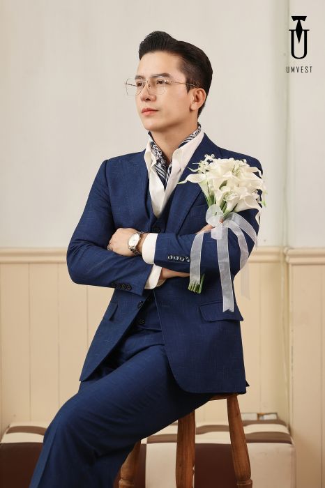 VEST CHÚ RỂ XANH 96