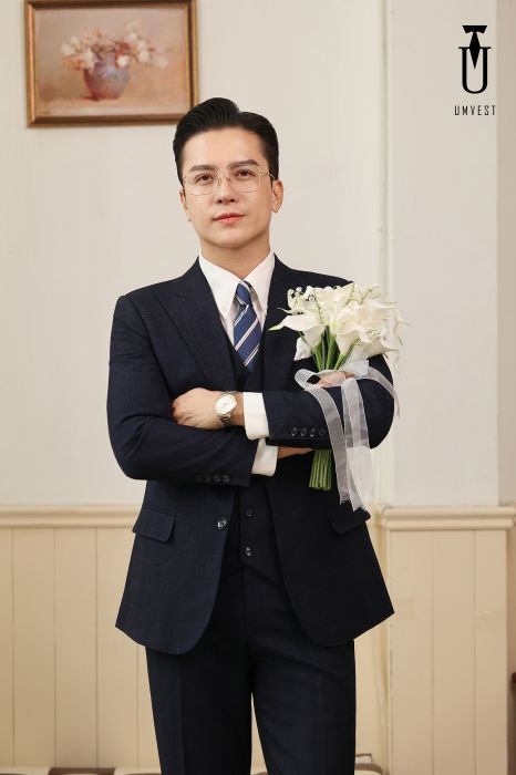 VEST CHÚ RỂ XANH ĐEN 2