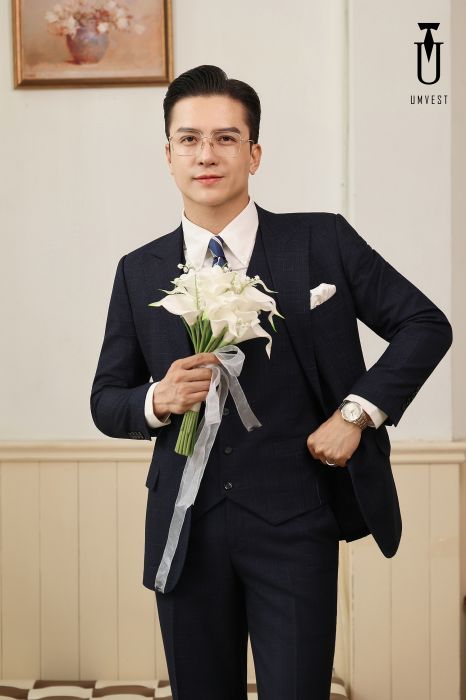 VEST CHÚ RỂ XANH ĐEN 2