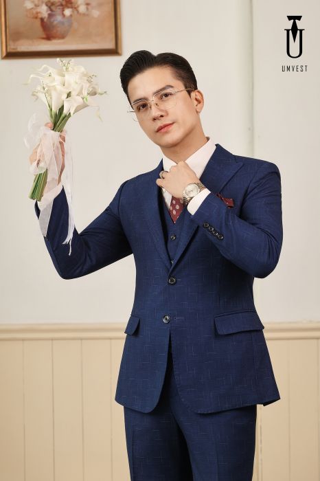 VEST CHÚ RỂ XANH DƯƠNG