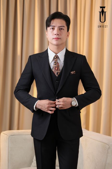 ÁO VEST MÀU ĐEN 01