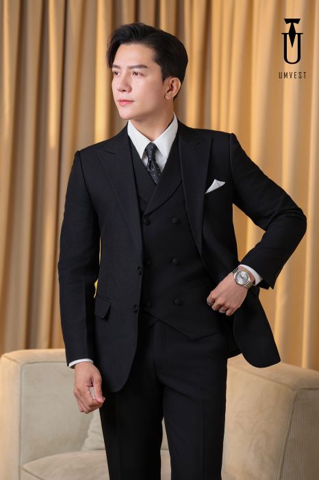 BỘ VEST NAM MÀU ĐEN 02