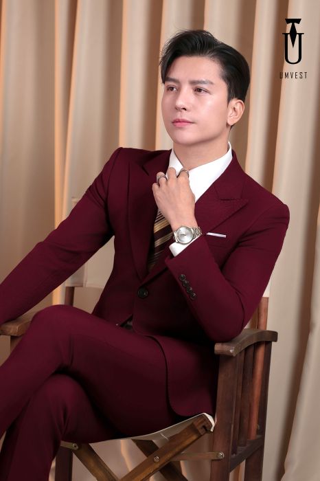 ÁO VEST NAM MÀU ĐỎ ĐÔ