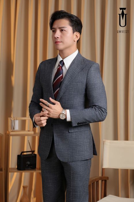 ÁO VEST NAM XÁM XƯỚC TRẮNG