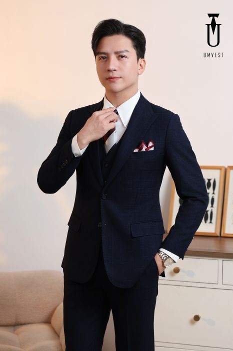 ÁO VEST NAM MÀU XANH ĐEN 93