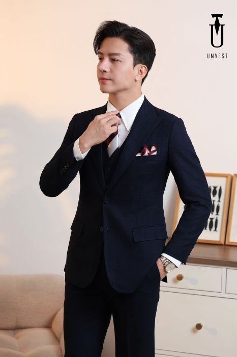 ÁO VEST NAM MÀU XANH ĐEN 93