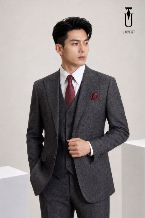 THUÊ VEST UM ĐEN XƯỚC GL