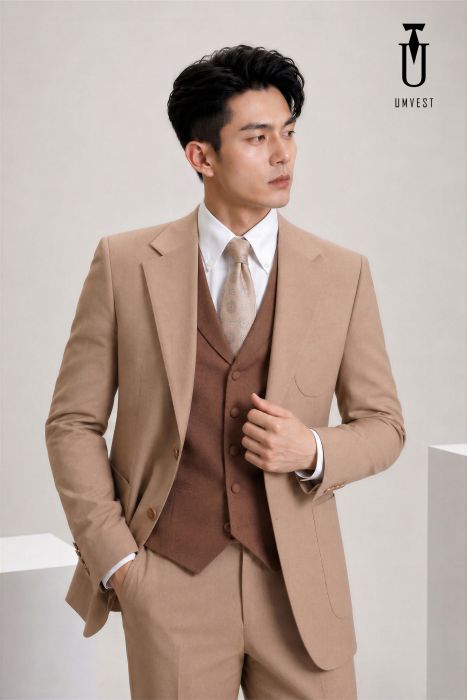 THUÊ VEST UM NÂU NHẠT GL