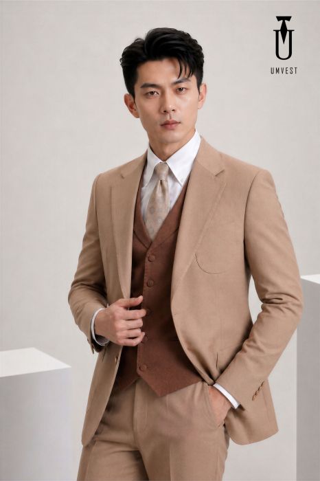 THUÊ VEST UM NÂU NHẠT GL