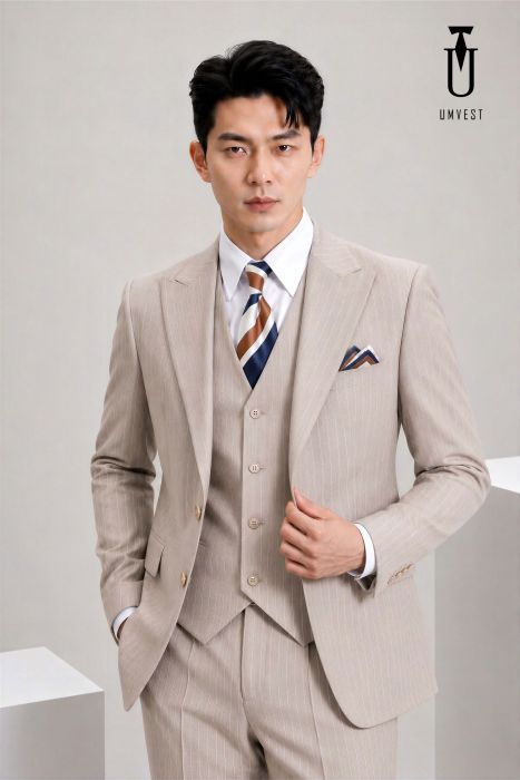 THUÊ VEST UM SỌC VÀNG GL