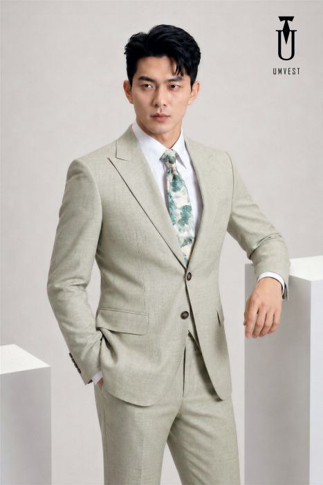 THUÊ VEST UM XANH NHẠT