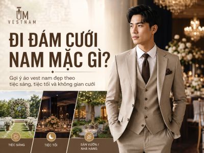 Đi Đ&aacute;m Cưới Nam Mặc G&igrave;? Gợi &Yacute; &Aacute;o Vest Nam Đẹp Theo Tiệc S&aacute;ng, Tiệc Tối V&agrave; Kh&ocirc;ng Gian Cưới